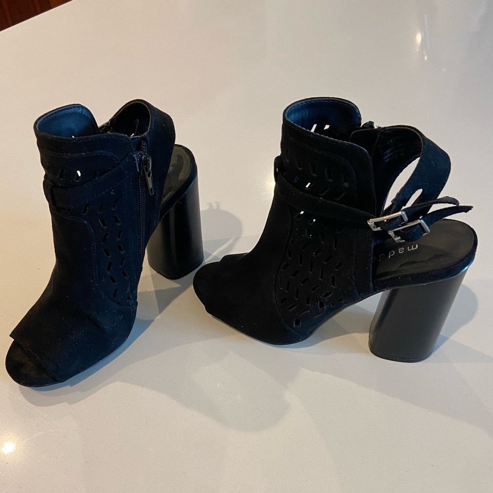 Madden Girl open toe booties